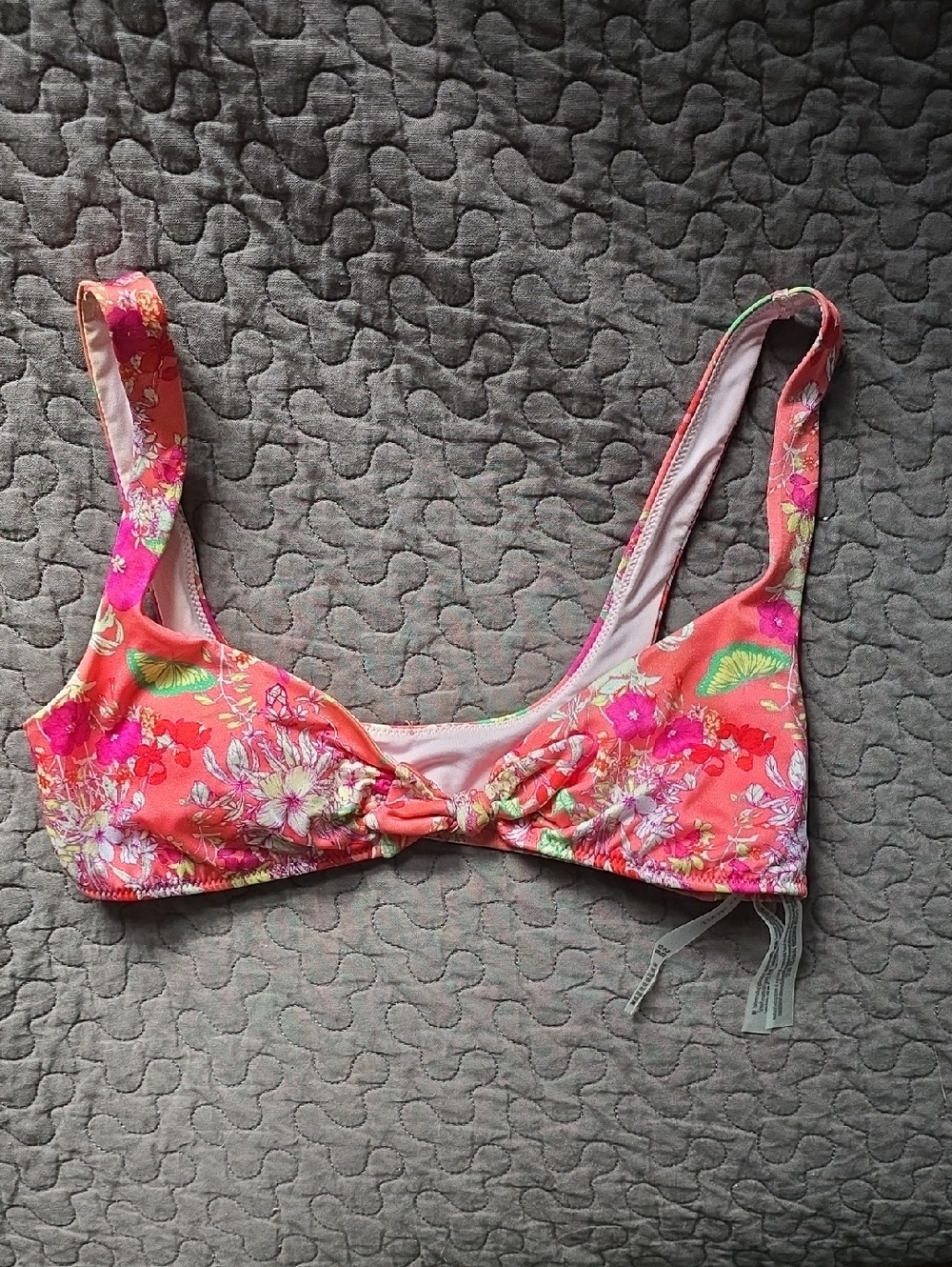 Victoria's Secret Floral Coral Bralette Swim Top